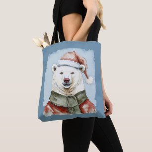 Lustige Weihnachtstier Favoriten - Eisbär 1 Tasche