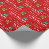 Lustige Weihnachtsverpackung Geschenkpapier (Ecke)