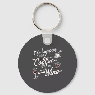 Lustige Wein- und Kaffeeshirts mit Spruch für Frau Schlüsselanhänger