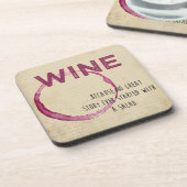 Lustige Wein-Untersetzer Getränkeuntersetzer (Linke Seite)