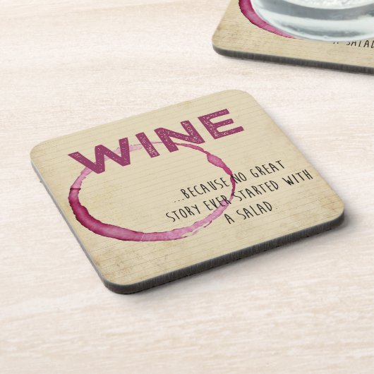 Lustige Wein-Untersetzer Getränkeuntersetzer (Linke Seite)