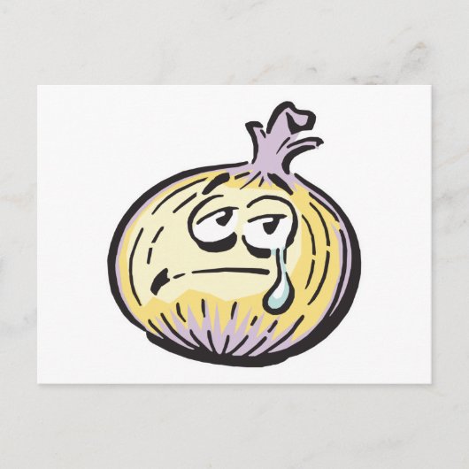 lustige Weinzwiebel Postkarte (Vorderseite)