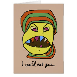 Lustige WEIRDOS hungriger Cartoon