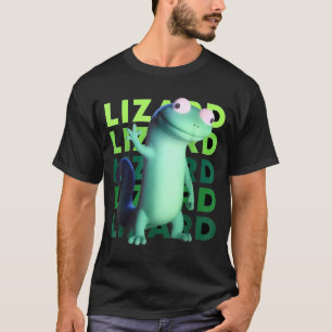 Lustige Weirore Eidechse Meme _ 3d Surreal Tier T-Shirt