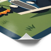 Lustige Weiße Klippen von Dover Poster (Ecke)
