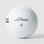 Lustige weiße Männer Golf Golfball (Logo)