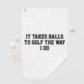 Lustige weiße Männer Golf Golfhandtuch (Insitu)