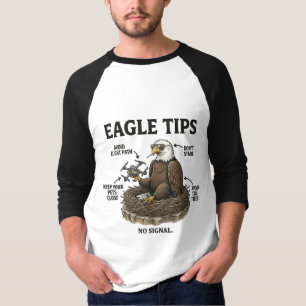 Lustige Weißkopfseeadler-Tipps Natur Überleben Hum T-Shirt