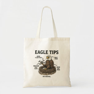 Lustige Weißkopfseeadler-Tipps Natur Überleben Hum Tragetasche