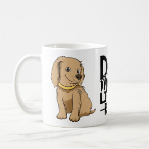 Lustige Welpen-Hundemama Geschenk Cartoon Hund Kaf Kaffeetasse