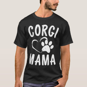 Lustige Welsh Corgi Mama Haustierbekleidung Hunde- T-Shirt
