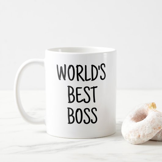 Lustige Welt bester Chef Kaffeetasse (Mit Donut)