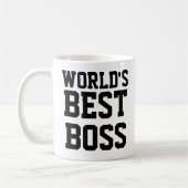 Lustige Welt bester Chef Kaffeetasse (Links)