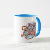 Lustige Welt Vaters Wortkunst Tasse (VorderseiteRechts)