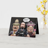 Lustige Weltmarktführer im Kostüm Halloween Karte (Gelbe Blume)