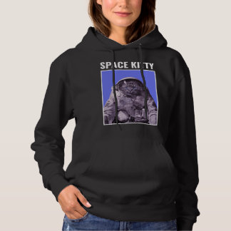 Lustige Weltraumkatze Hoodie
