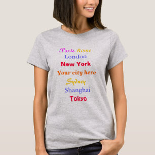 Lustige Weltstädte und meine Stadt-Reise T-Shirt