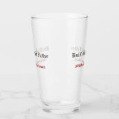 Lustige Weltweit Bester Vater Teilnahme-Auszeichnu Glas (Links)