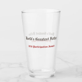 Lustige Weltweit Bester Vater Teilnahme-Auszeichnu Glas
