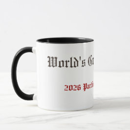 Lustige Weltweit Bester Vater Teilnahmeurkunde  Tasse