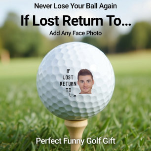 Lustige Wenn Verloren Zurück Zu Benutzerdefinierte Golfball