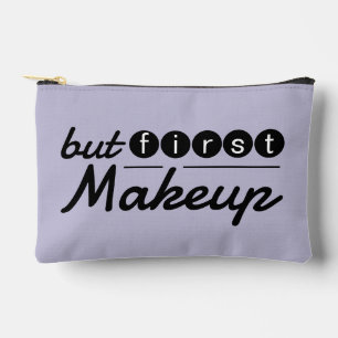 Lustige Whimsical Vintage Violette Make-up-Reise Zubehörtasche