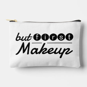 Lustige Whimsical Weiße Und Schwarze Make-up-Reise Zubehörtasche