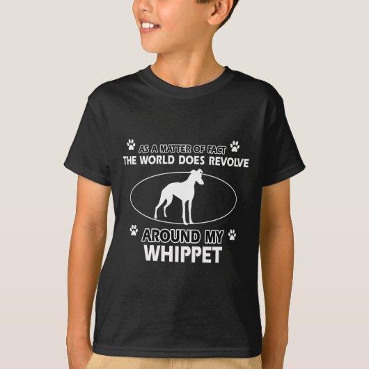Lustige whippet Entwürfe T-Shirt (Vorderseite)