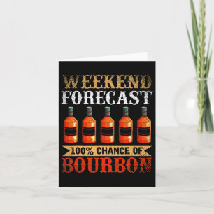 Lustige Whiskey Betrunken Wochenende Vorhersage 10 Karte