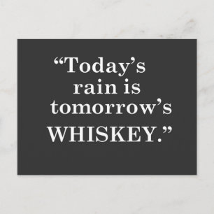 Lustige Whiskey-Zitate und Trinksprüche Postkarte