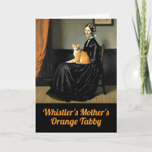 Lustige Whistler-Mutter Orange Tabby Karte
