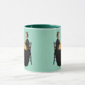 Lustige Whistlers Mutter Orange Tabby Tasse (Zentrum)