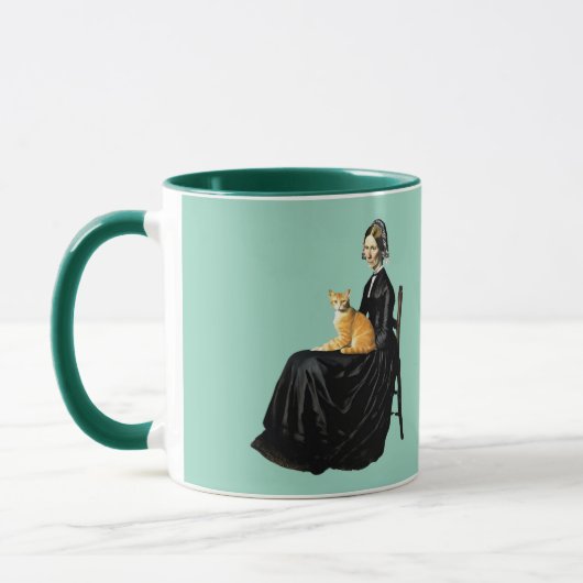 Lustige Whistlers Mutter Orange Tabby Tasse (Links)
