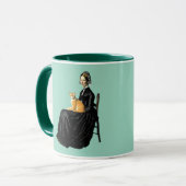 Lustige Whistlers Mutter Orange Tabby Tasse (Vorderseite Links)