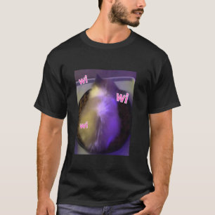 Lustige wi wi wi Katze Kätzchen Essen Meme Gen Z H T-Shirt