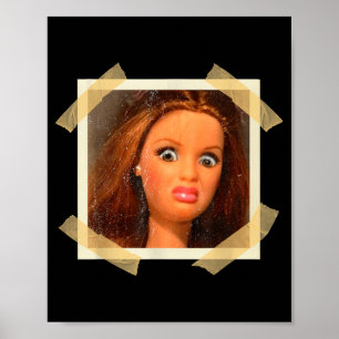 Lustige widerliche Puppen-Gesicht-Meme-Hilarische  Poster