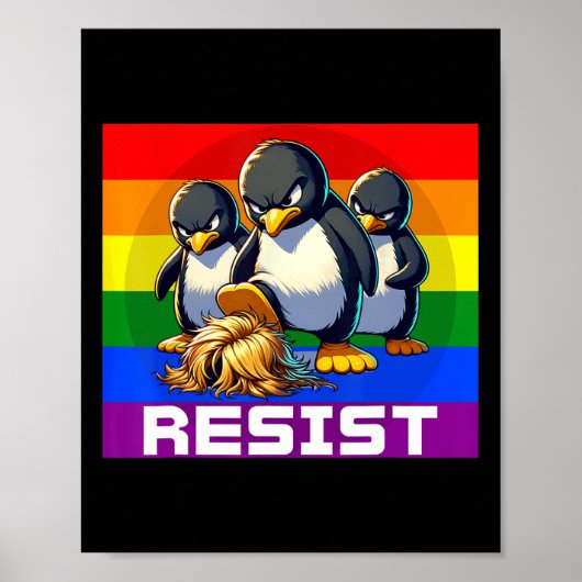 Lustige Widerstehen Zöllen Protest Groovy Männer F Poster (Vorne)