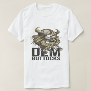 Lustige Wikinger-Cartoon-Gesäß-Grafik T-Shirt
