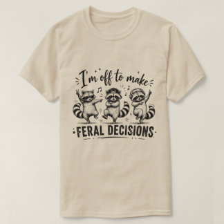 Lustige wilde Entscheidungen Tanzender Waschbär Gr T-Shirt