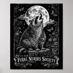 Lustige Wilde Krankenschwestern Gesellschaft Wasch Poster