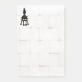 Lustige wilde schwarze Katze Cartoon Post-it Klebezettel (Vorderseite)