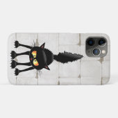 Lustige wilde schwarze Katzen-Cartoon Case-Mate iPhone Hülle (Rückseite (Horizontal))