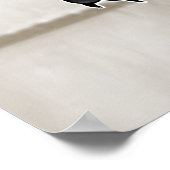 Lustige wilde schwarze Katzen-Cartoon  Poster (Ecke)
