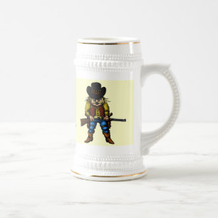 Lustige wilde Westbier-Tasse Bierglas