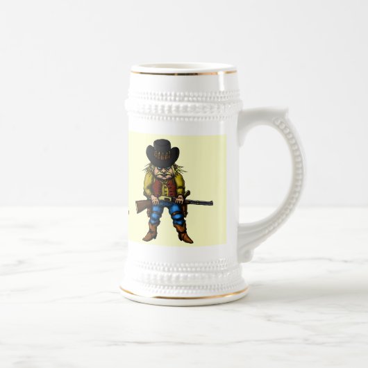 Lustige wilde Westbier-Tasse Bierglas (Rechts)