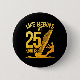 Lustige Windsurfing-Kunst für Männer Frauen Windsu Button