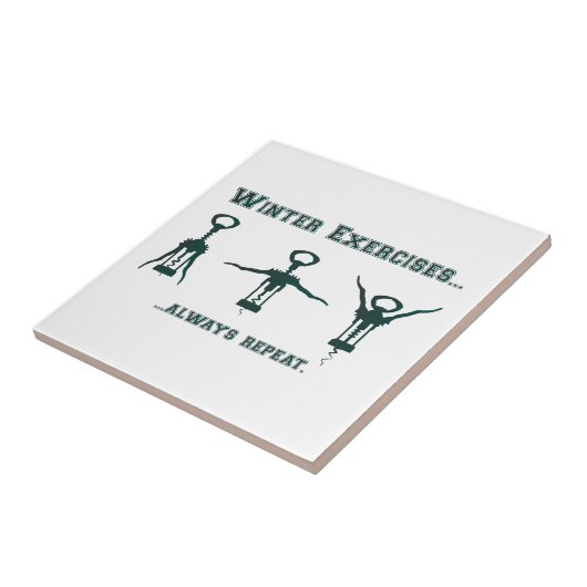 Lustige Winter-Übungen Fliese (Seite)