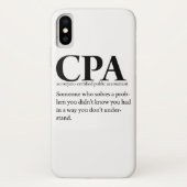 Lustige Wirtschaftsprüfer-Definition CPAs Case-Mate iPhone Hülle (Rückseite)