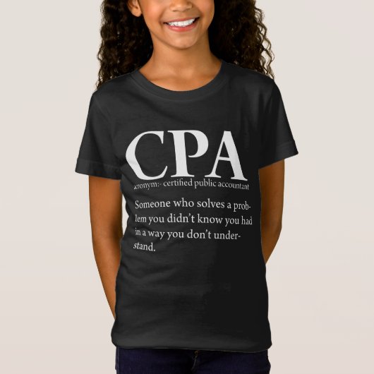 Lustige Wirtschaftsprüfer-Definition CPAs T-Shirt (Vorderseite)