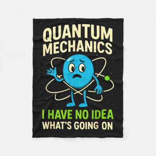 Lustige Wissenschaft der Quantenmechanik, Nerds Hu Fleecedecke (Vorderseite)